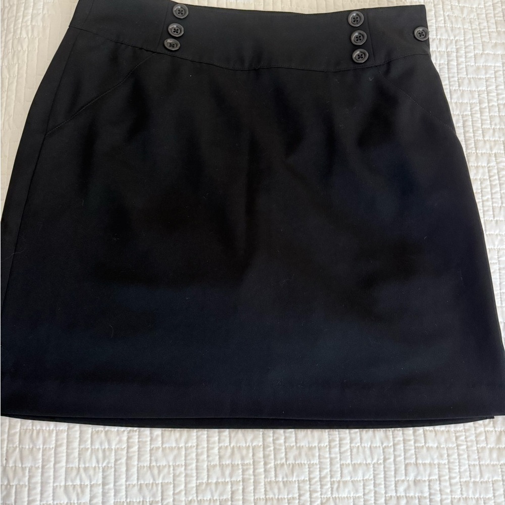 EP Pro Womens Black Golf Skort with Button Detail